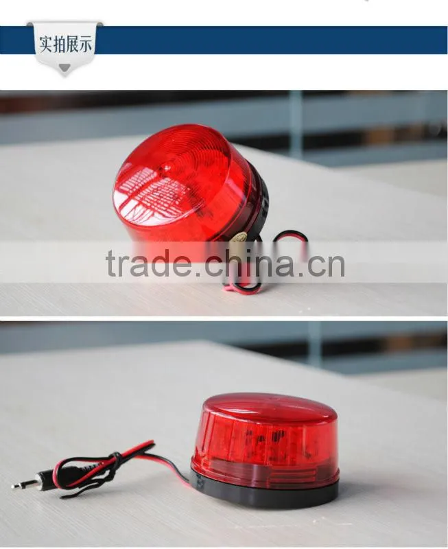 12V Waterproof LED Flashing Strobe Light Security Warning Light Sound Alarm 11