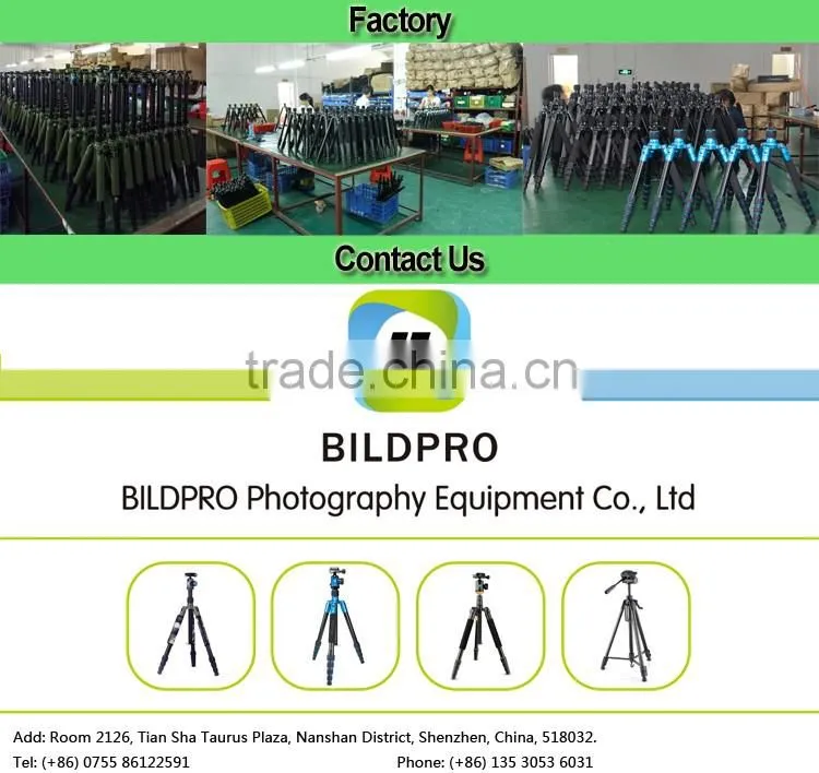BILDPRO Portable Tripod Camera Stand Photographic Spare Parts Digital Accessories