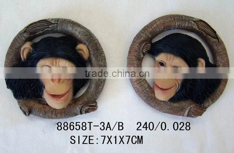 resin chimpanzee gorilla magnet