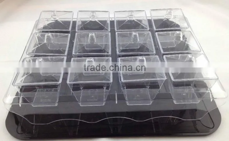 new design 3.8 oz raw materials for bbq dinnerware plastic cup and dispaly rack