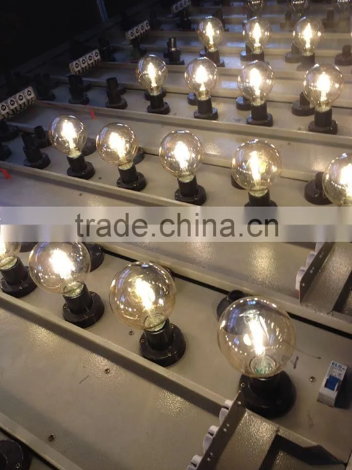 G80/g95 2watt 6w 8w 4w led filament bulb globe light amber glass E27 warm white 230V CE rohs