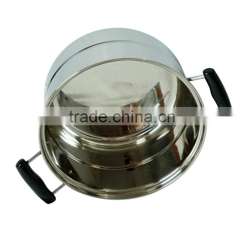 price for kitchen utensils 32cm stainless steel food steamer pot in guangdong 2015