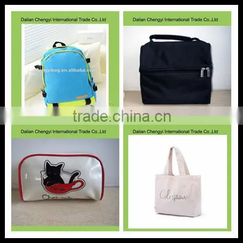 woman cosmetic bag factory oem quality with cat print