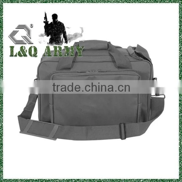 Military Large Black two-in-one Range Bag with Removeable Center Pistol Compartment
