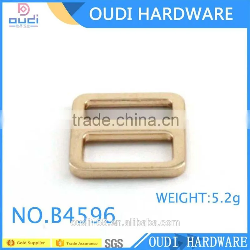 Eco friendly light gold release buckle for backpack strap adjuster