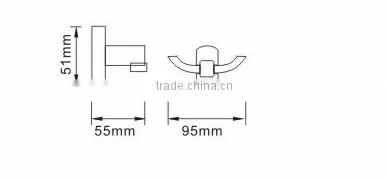 High Quality Chrome finish Bath Robe Hook, clothes hook Bathroom accessories