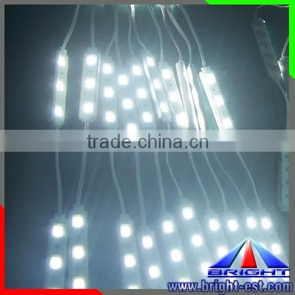 3 LED module 12v 1.2W waterproof smd5630 /5050 / 2835 led injection plastic module light waterproof ip65