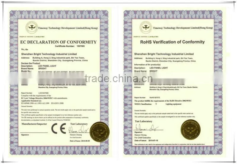 CE RoHS approved SMD2835 led light panel,led panel lighting with 3 years warranty