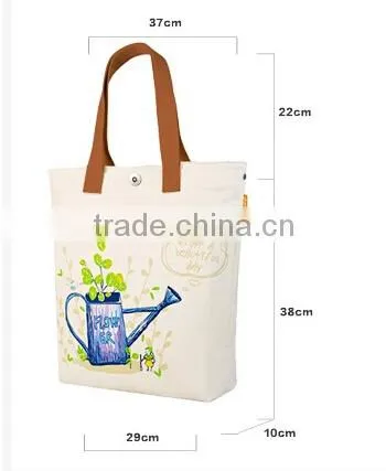 2015 new design hot sale canvas fashion lady handbag