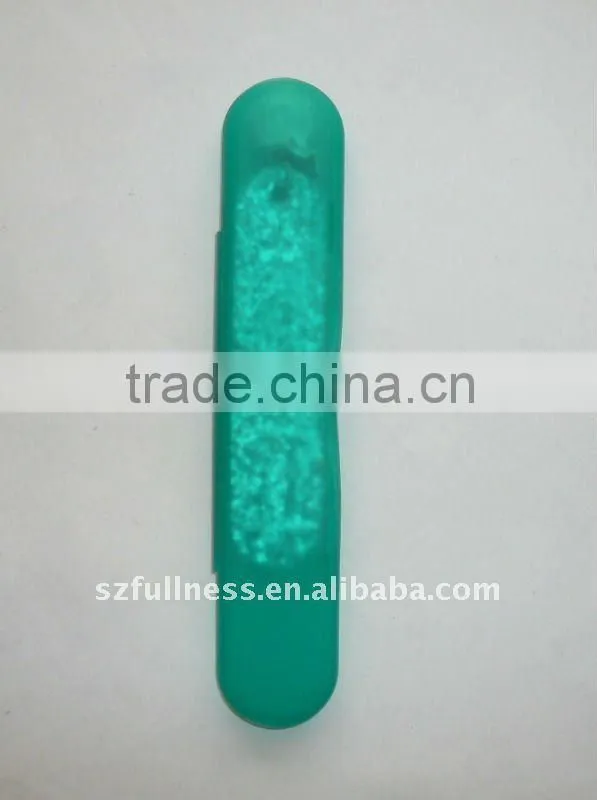 Bling nail file in a plastic case