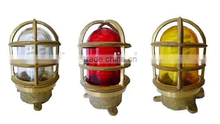 Marine Brass Outdoor Ceiling Wall Light