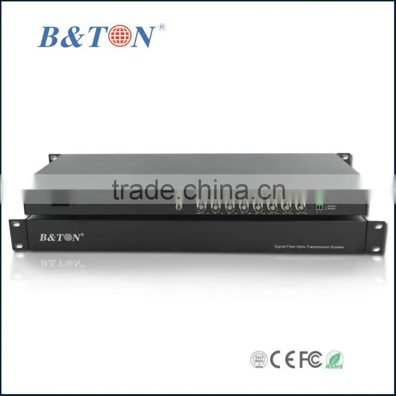 Digital optical fiber 16 channel video converter