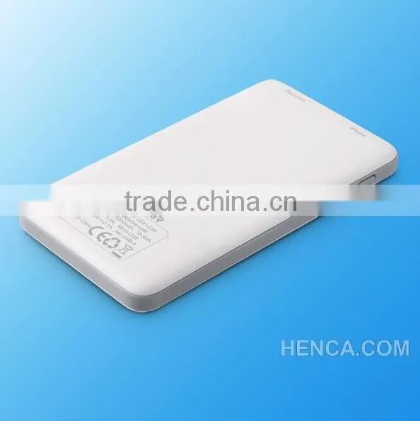 Thin 5000mAh power bank battery charger