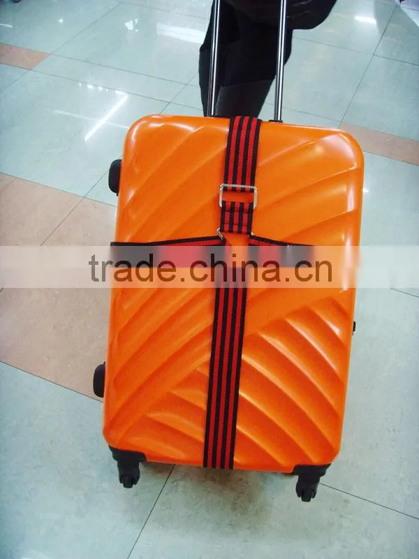 Factory direct sale high quality 4 M length red &black luggage strap