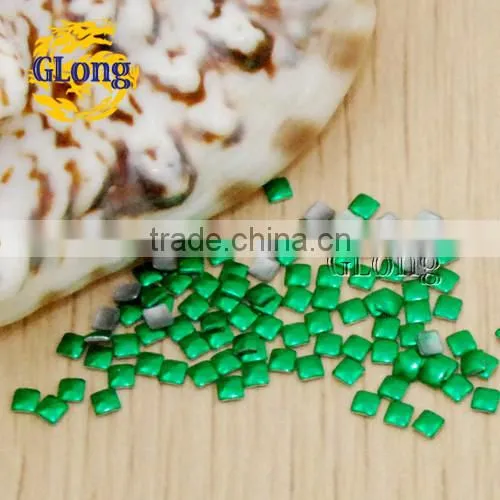 2mm Hot Fix square Aluminum Panel Pressing Studs Clothes Bag Shoe Nail Art phone DIY #GT101-2P(Mix-s)