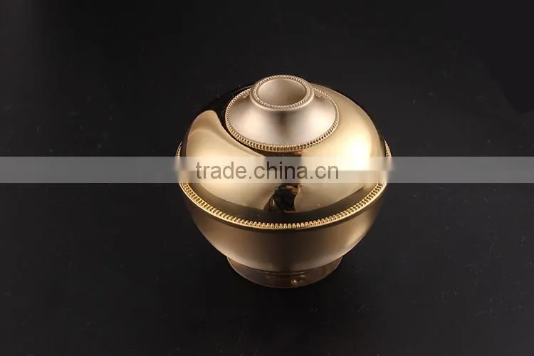 RISEPACK acrylic golden cosmetic bottles
