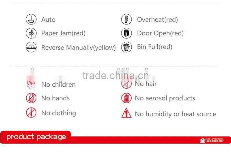 The general office paper shredder from factory
