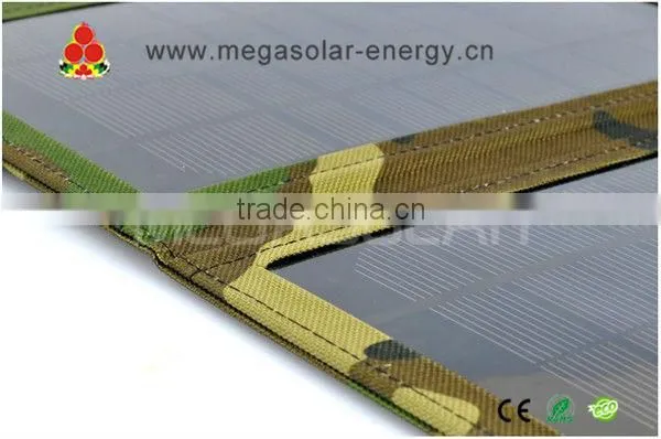 15W Flexible Folding Solar panel USB charger for PDA Mp4 Mp5 Iphone 4 4s 5 MS-015FSC