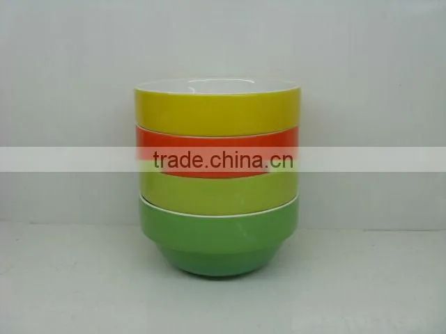 Ceramic christmas serving bowl set