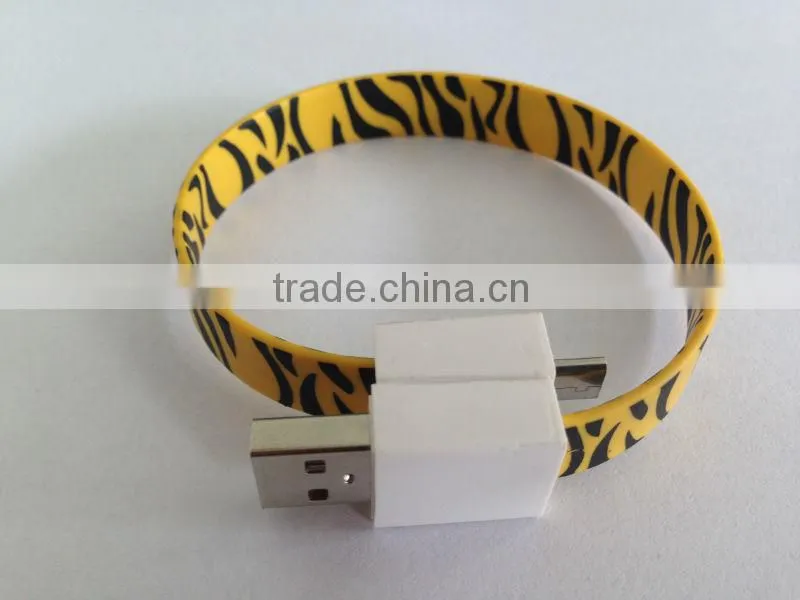 Best Selling Direct factory at a low price Bracelet 2.0 Micro USB data cable for mobile phone