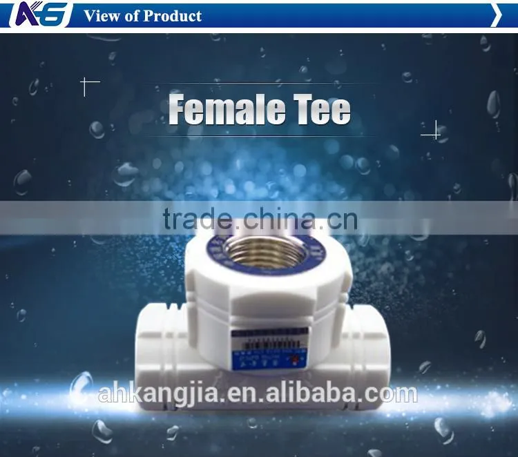 Water system plumbing materials brass Female Tee