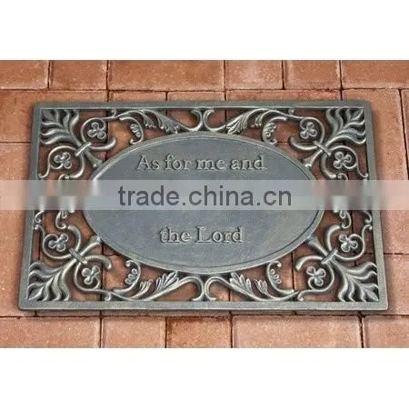 cast iron metal doormat rectangle