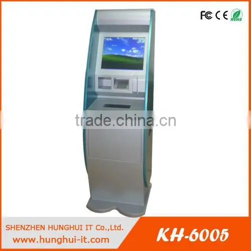 Self-service A4 Scanner Kiosk Cash Validator/ Dual Screen A4 Kiosk Laser Printer