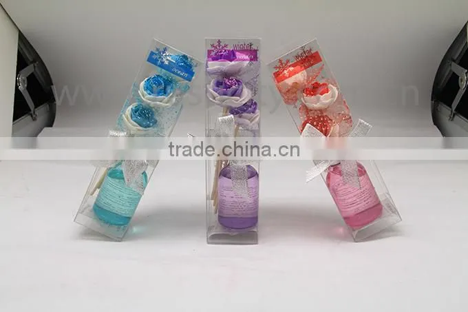 Aroma diffuser set with gift box flower reed diffuser
