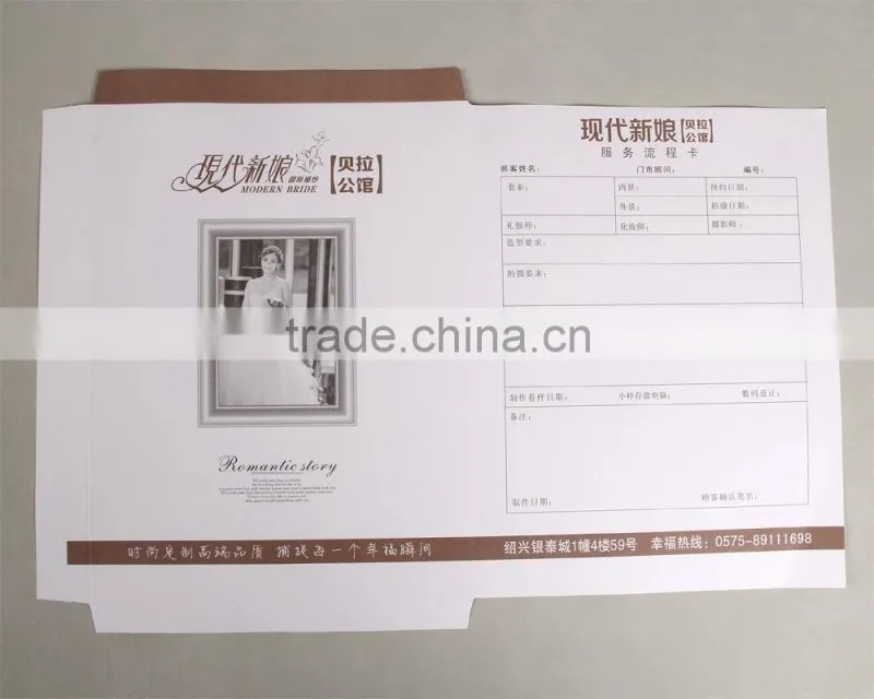 White kraft paper envelope bag for photoprint for photo studio use