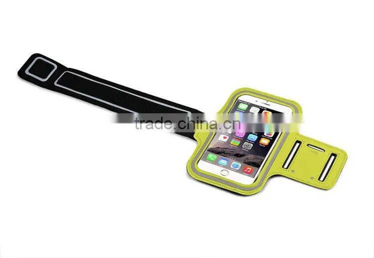 Custom gym sports armband for iphone 6 with key and earphone pocket