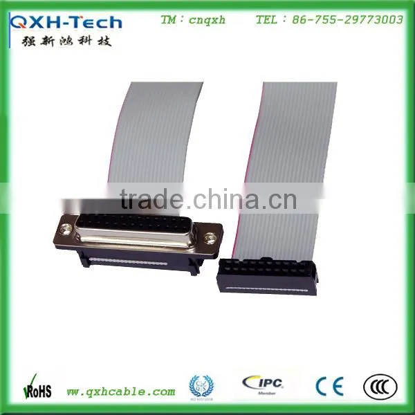 Flat IDC connector 25pin IDC connector cable