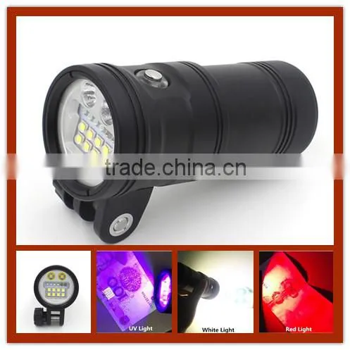 HI-MAX factory price wide angle diving torch underwater video light