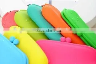 School supplies silicone pencil bags silicon pencil case