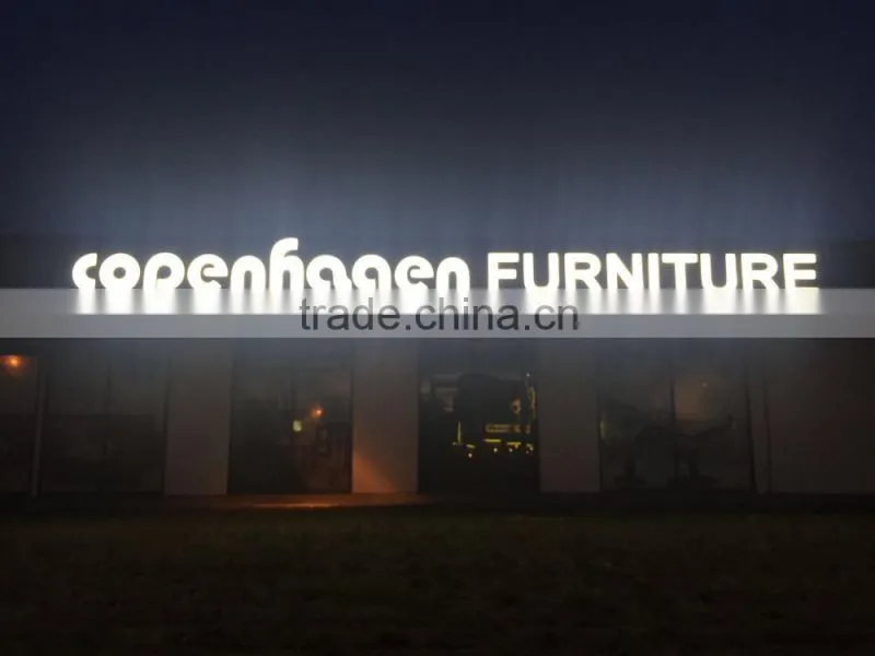 High quality outdoor waterproof 3d plastic acrylic letter with led light