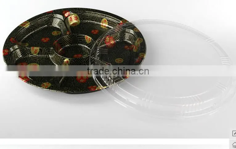64R 6compartment plastic sushi container/takeaway sushi box/takeout sushi tray