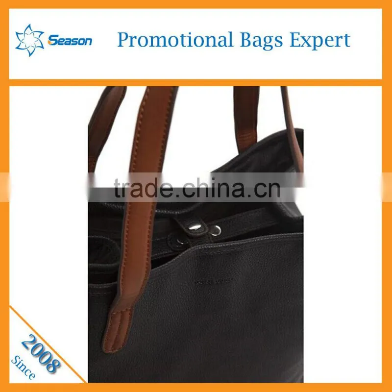 Simple women Pu tote bag for shopping wholesale handbag china