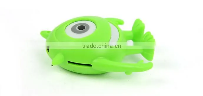 Cartoon animal mp3,Green Monsters Portable Music MP3 player