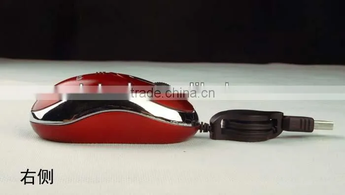 Cute 3D mini retractable mouse