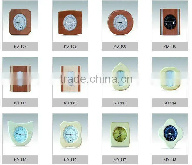 Sauna wooden thermometer & hygrometer