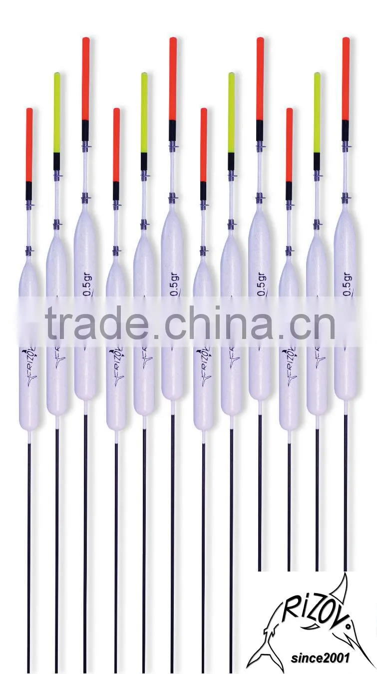 Balsa wood fishing tackle floats