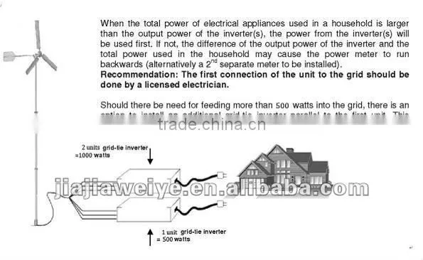 500w wind turbine grid tie inverter wind turbines