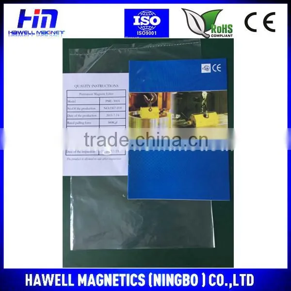 Permanent magnetic plate lifter, 1000KG magnetic lifter, magnetic hoisting chuck