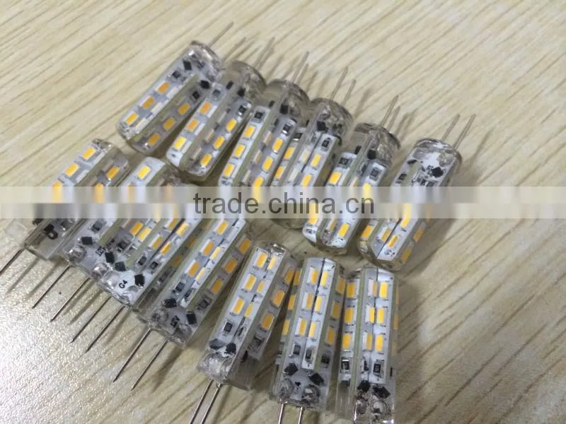 2014 hot selling 0.799 3014 12V DC silicone G4 led light bulb small size