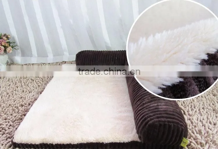 High quality corduroy luxury pet dog bed wholesale