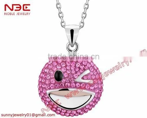 dazzling smile 925 silver charm pendant