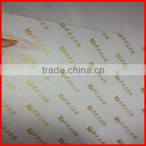 Fashionable Logo Printed Transparency Wrapping Paper Wholesale