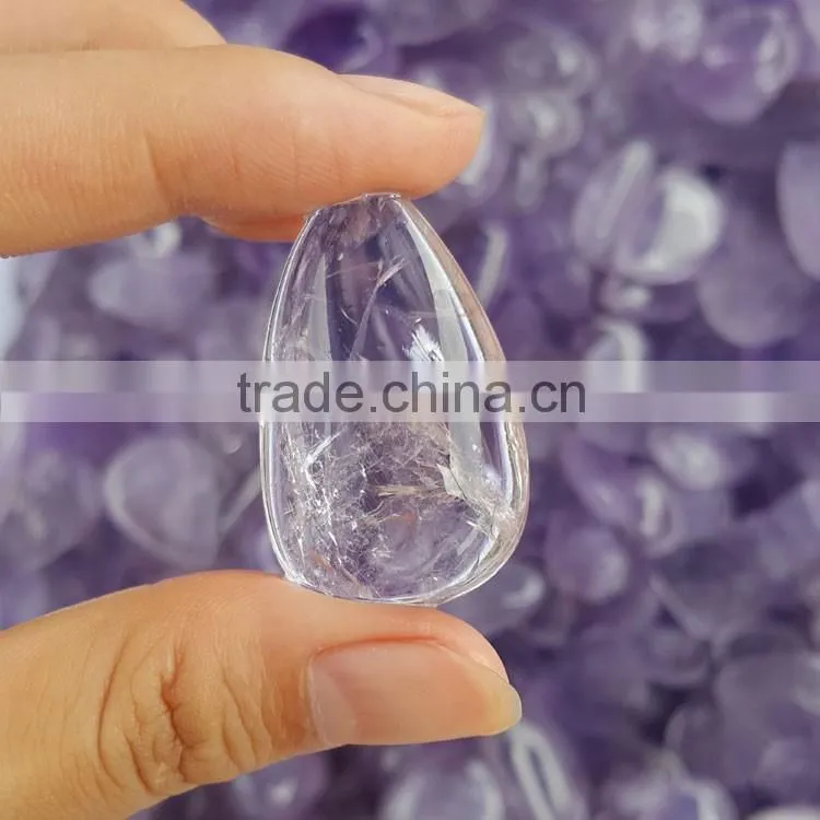 Amethyst crystal tear shaped pendulum semi-precious crystal pendants stones