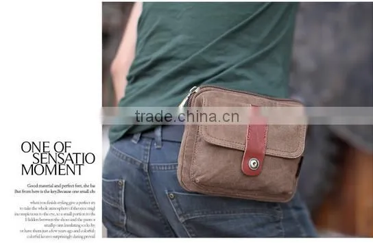 military canvas elegant waist bag