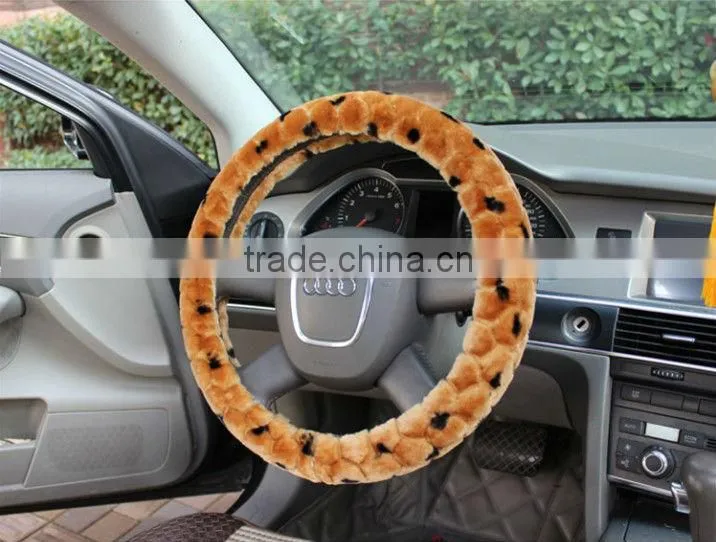 New Warm Fur Car Steering Wheel Cover