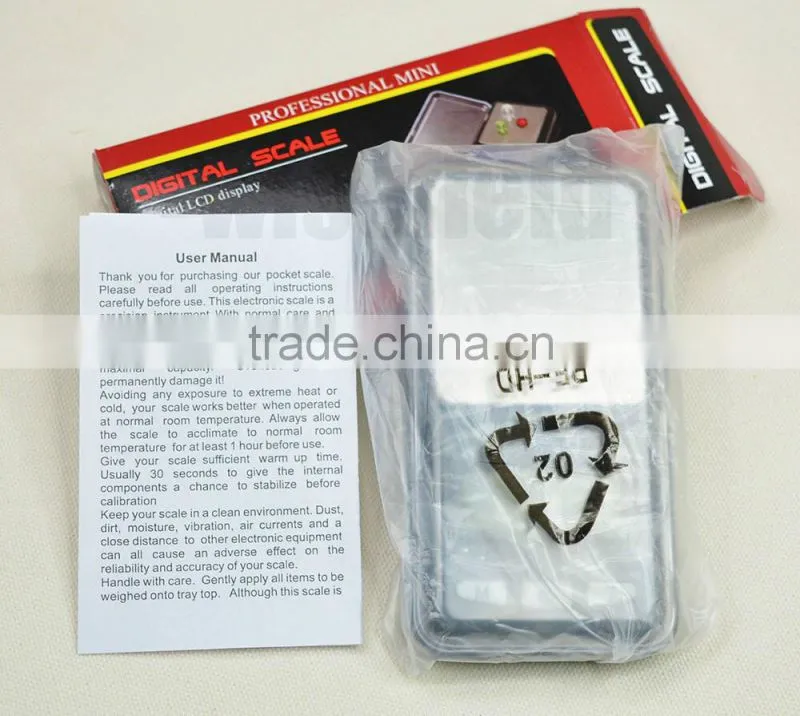 Digital Balance Pocket Weighing Jewelry Electronic LCD Scale 500g 0.1g